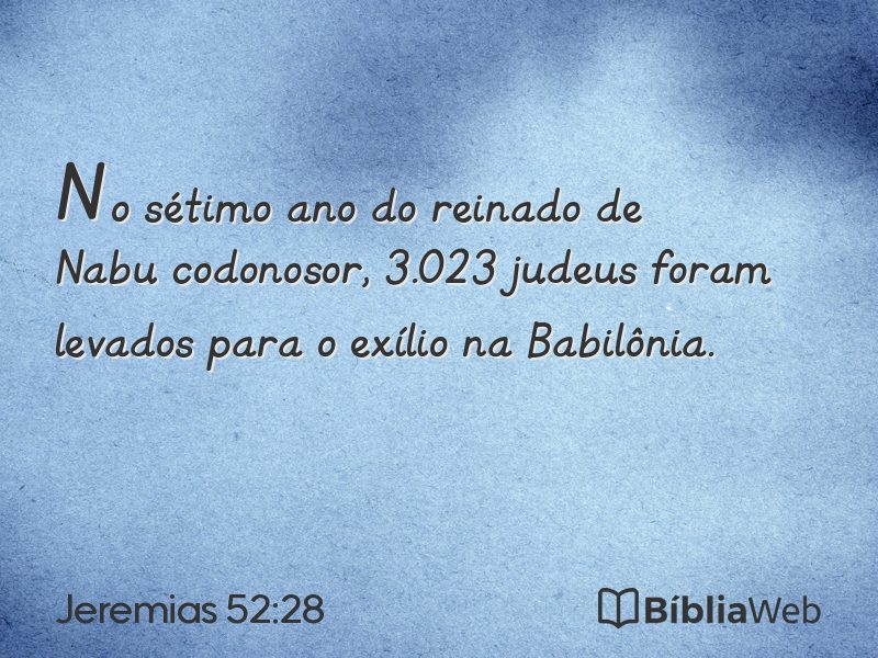 Jeremias 52:28 em imagem para compartilhar