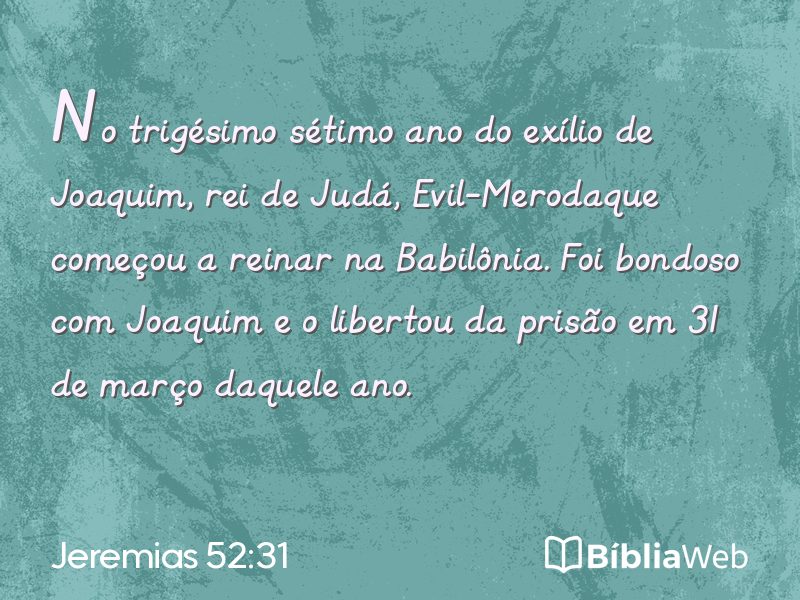 Jeremias 52:31 em imagem para compartilhar