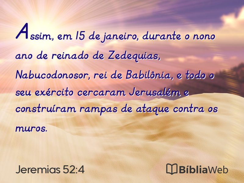 Jeremias 52:4 em imagem para compartilhar