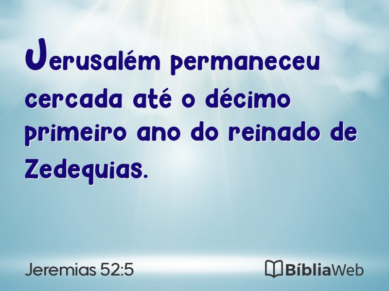 Jeremias 52:5 em imagem para compartilhar