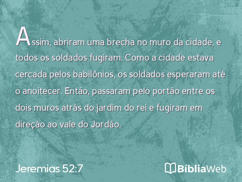 Jeremias 52:7 em imagem para compartilhar