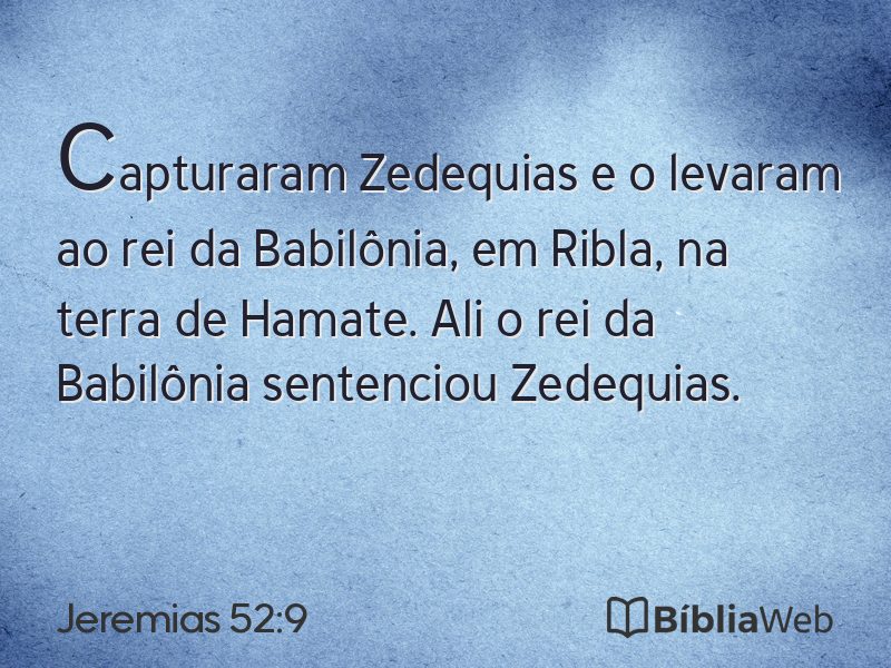 Jeremias 52:9 em imagem para compartilhar