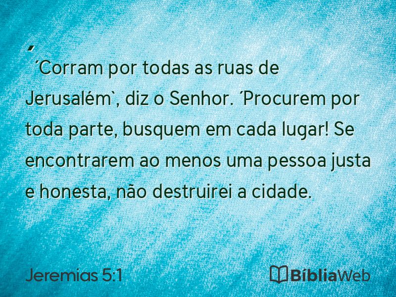 Jeremias 5:1 em imagem para compartilhar
