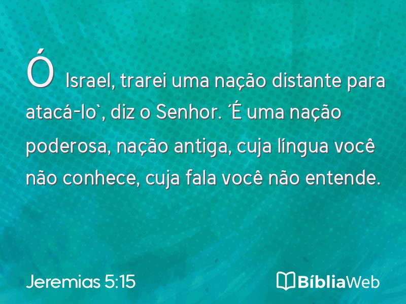Jeremias 5:15 em imagem para compartilhar