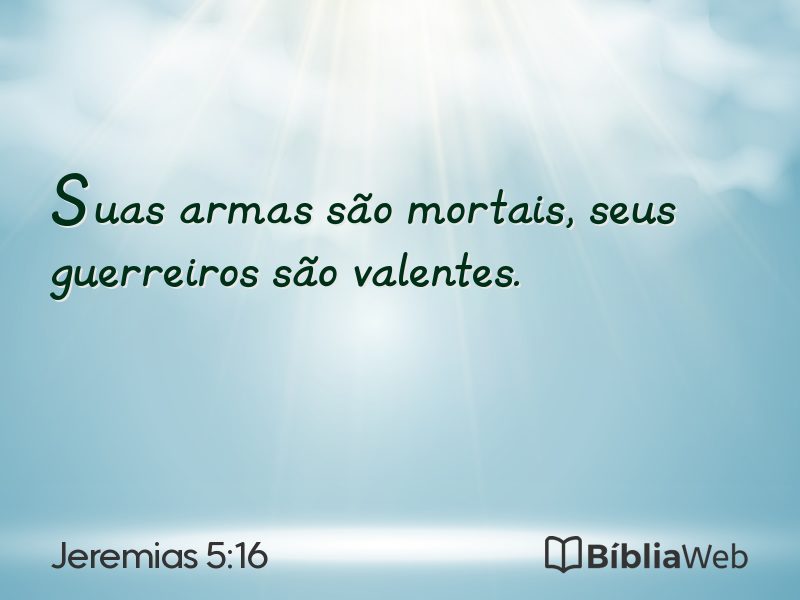 Jeremias 5:16 em imagem para compartilhar