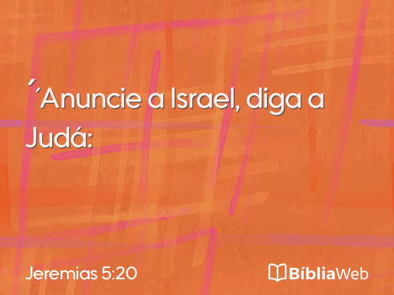 Jeremias 5:20 em imagem para compartilhar