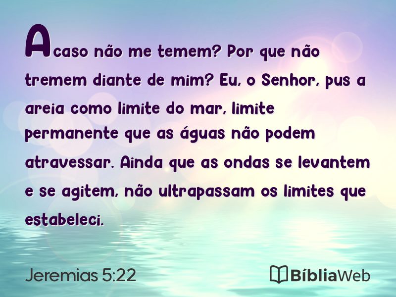 Jeremias 5:22 em imagem para compartilhar