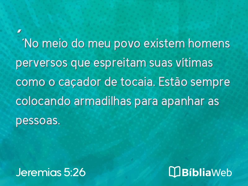 Jeremias 5:26 em imagem para compartilhar