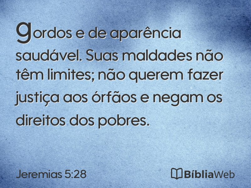 Jeremias 5:28 em imagem para compartilhar
