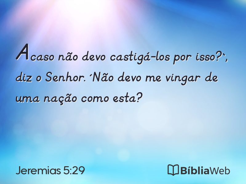 Jeremias 5:29 em imagem para compartilhar