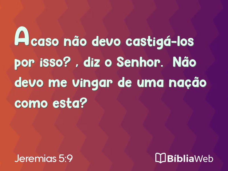 Jeremias 5:9 em imagem para compartilhar