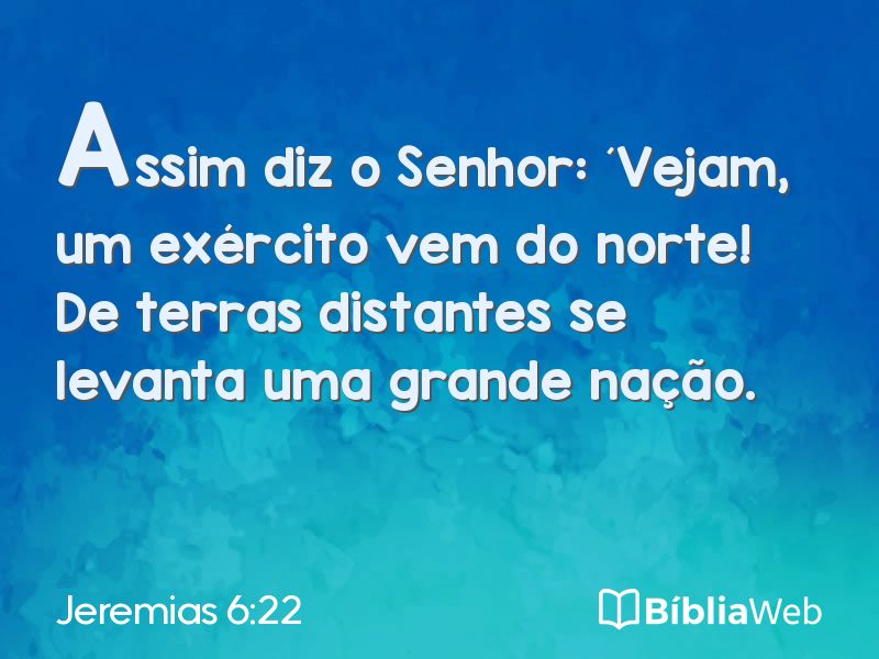 Jeremias 6:22 em imagem para compartilhar