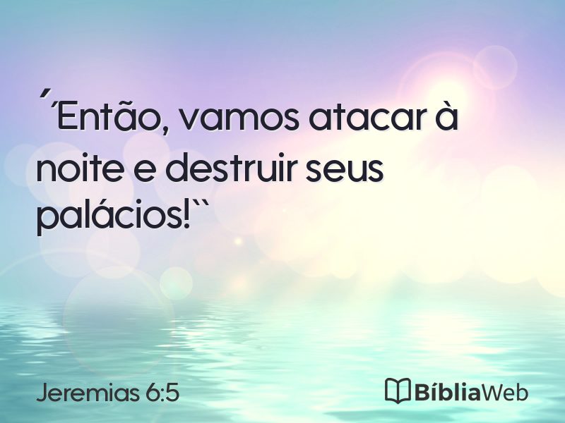 Jeremias 6:5 em imagem para compartilhar