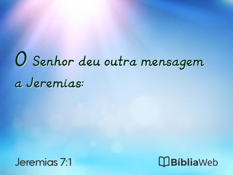 Jeremias 7:1 em imagem para compartilhar