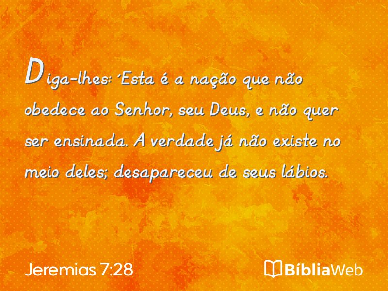 Jeremias 7:28 em imagem para compartilhar