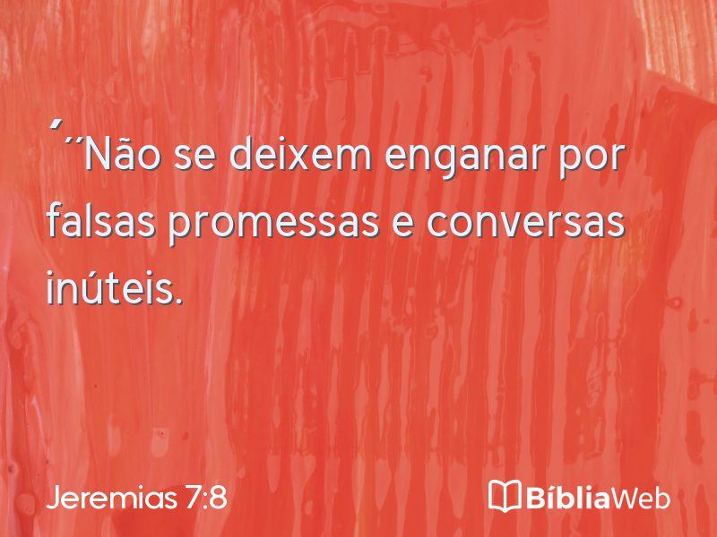 Jeremias 7:8 em imagem para compartilhar