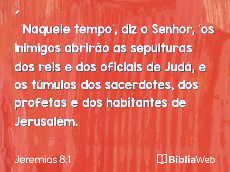 Jeremias 8:1 em imagem para compartilhar