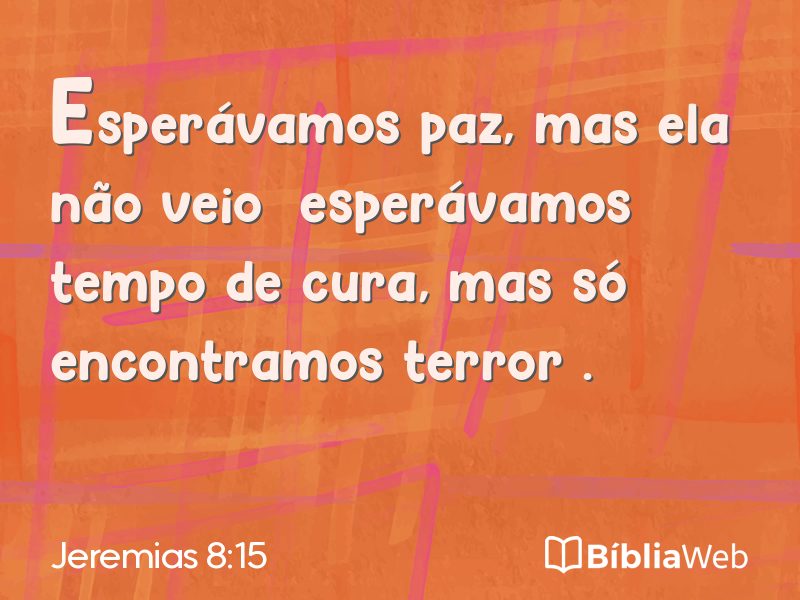 Jeremias 8:15 em imagem para compartilhar