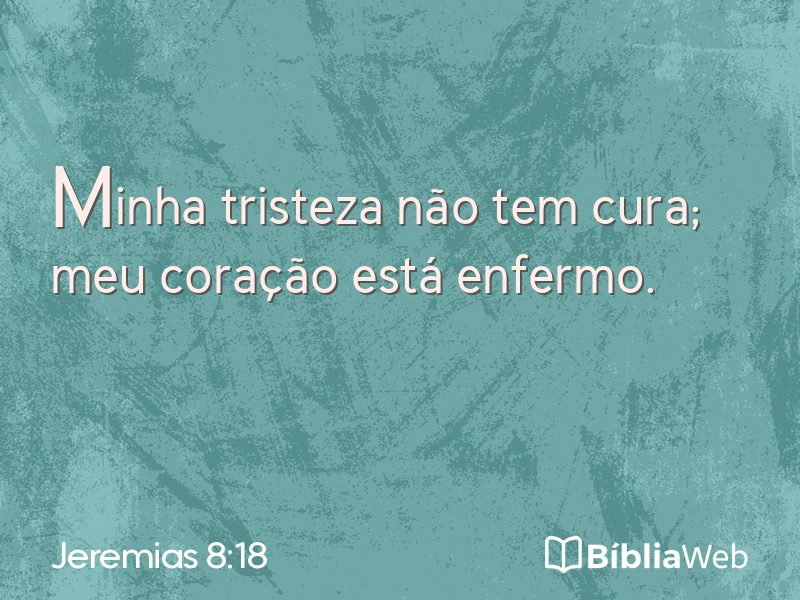 Jeremias 8:18 em imagem para compartilhar