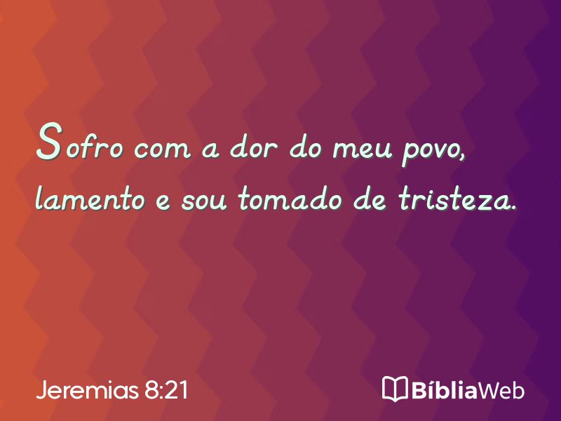Jeremias 8:21 em imagem para compartilhar