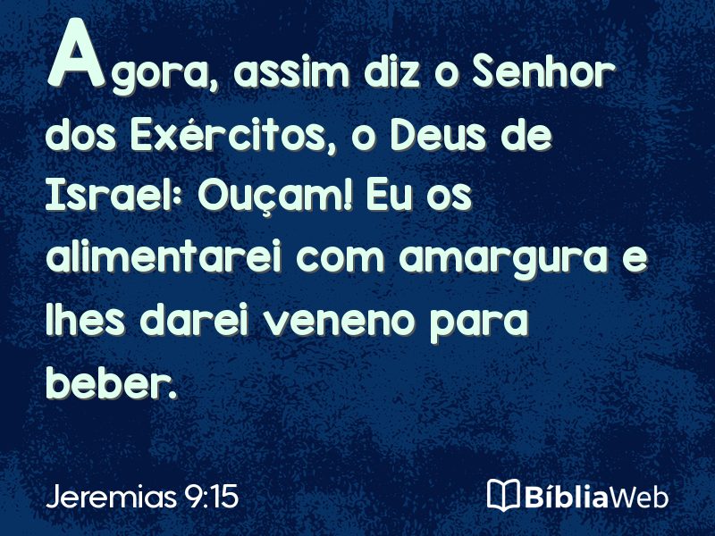 Jeremias 9:15 em imagem para compartilhar