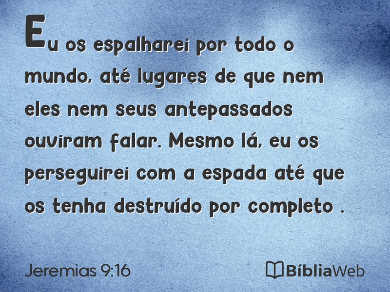 Jeremias 9:16 em imagem para compartilhar