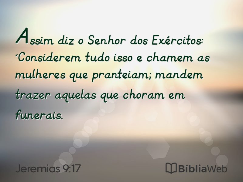 Jeremias 9:17 em imagem para compartilhar