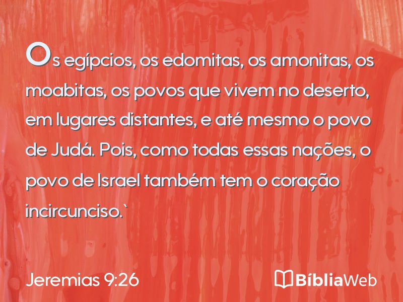 Jeremias 9:26 em imagem para compartilhar