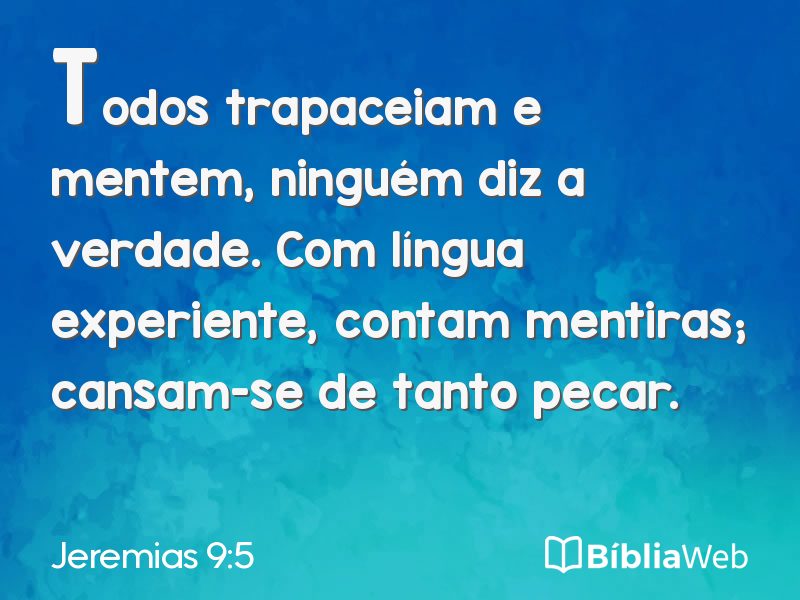 Jeremias 9:5 em imagem para compartilhar