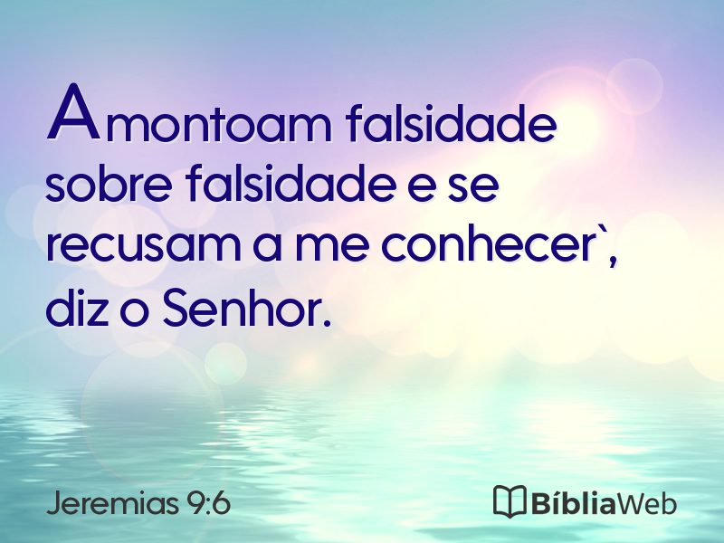 Jeremias 9:6 em imagem para compartilhar