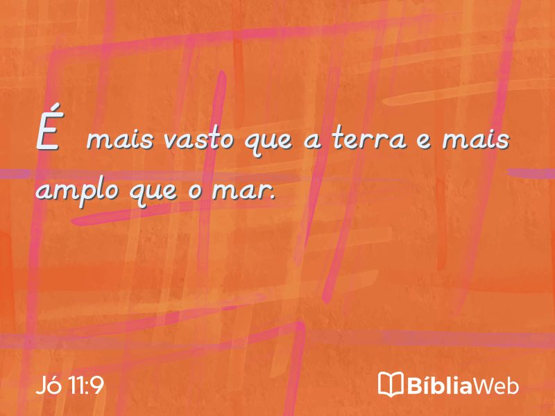 Jó 11:9 em imagem para compartilhar