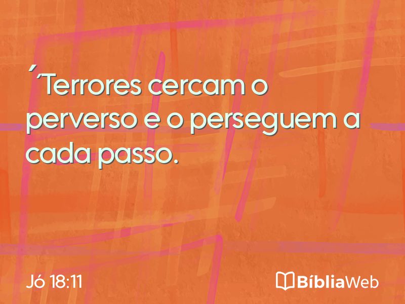 Jó 18:11 em imagem para compartilhar