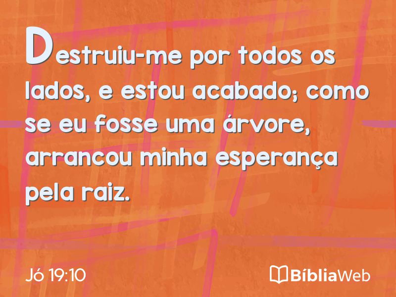 Jó 19:10 em imagem para compartilhar