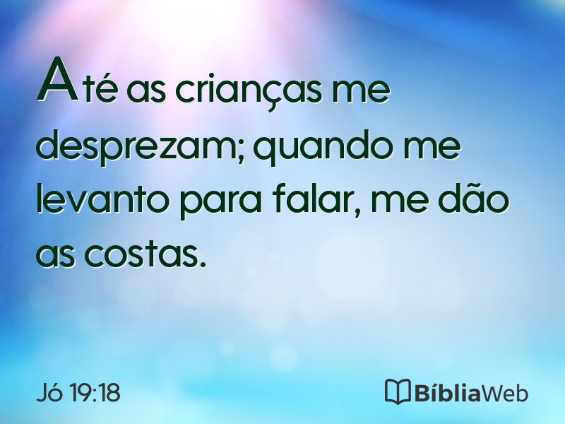 Jó 19:18 em imagem para compartilhar