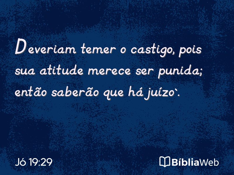 Jó 19:29 em imagem para compartilhar