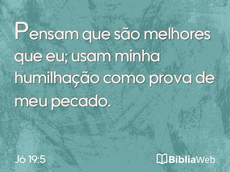 Jó 19:5 em imagem para compartilhar