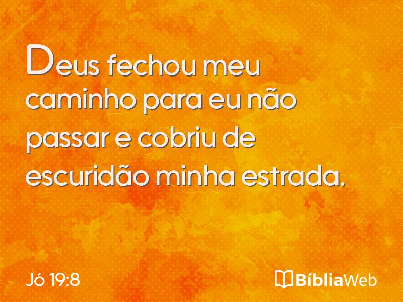 Jó 19:8 em imagem para compartilhar