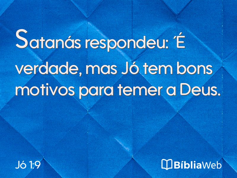 Jó 1:9 em imagem para compartilhar