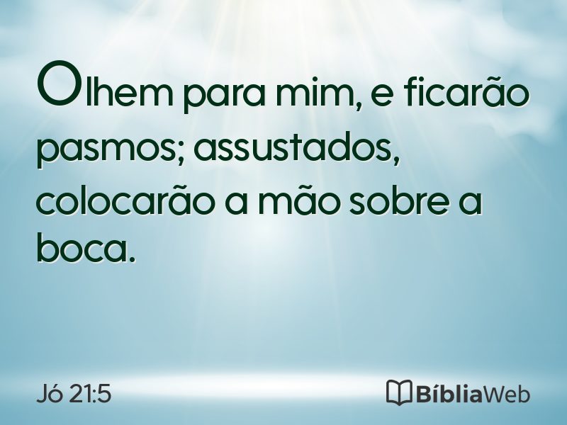 Jó 21:5 em imagem para compartilhar