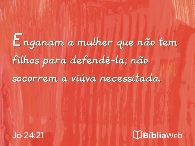 Jó 24:21 em imagem para compartilhar
