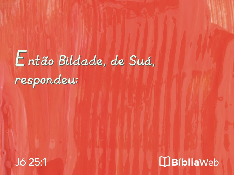 Jó 25:1 em imagem para compartilhar