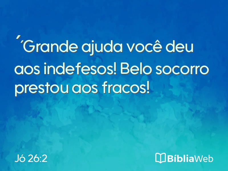 Jó 26:2 em imagem para compartilhar