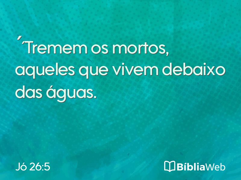Jó 26:5 em imagem para compartilhar