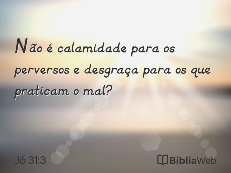 Jó 31:3 em imagem para compartilhar