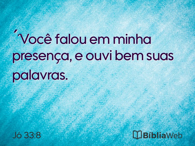Jó 33:8 em imagem para compartilhar