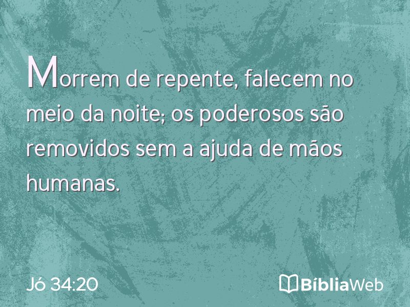 Jó 34:20 em imagem para compartilhar