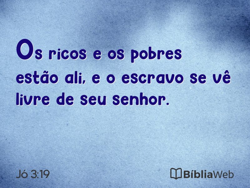 Jó 3:19 em imagem para compartilhar