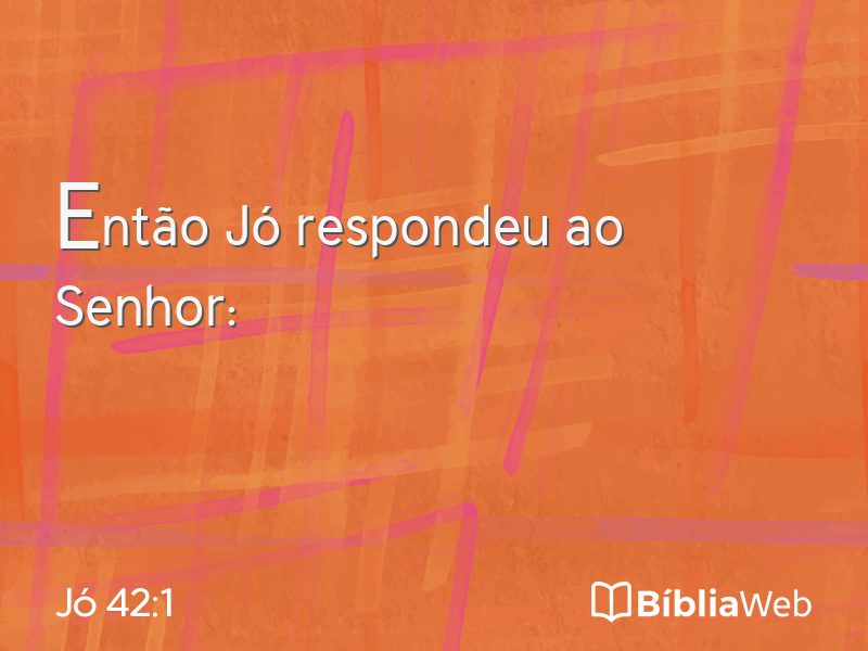Jó 42:1 em imagem para compartilhar