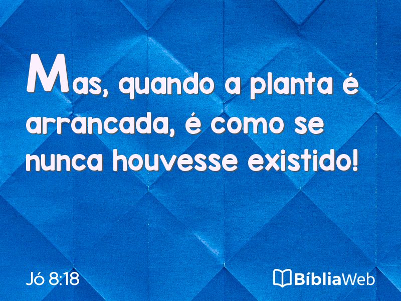 Jó 8:18 em imagem para compartilhar