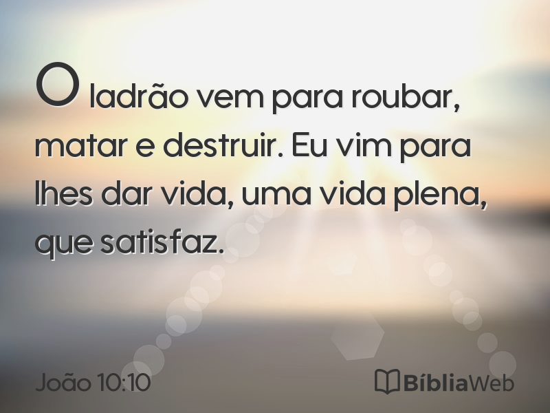 João 10:10 em imagem para compartilhar